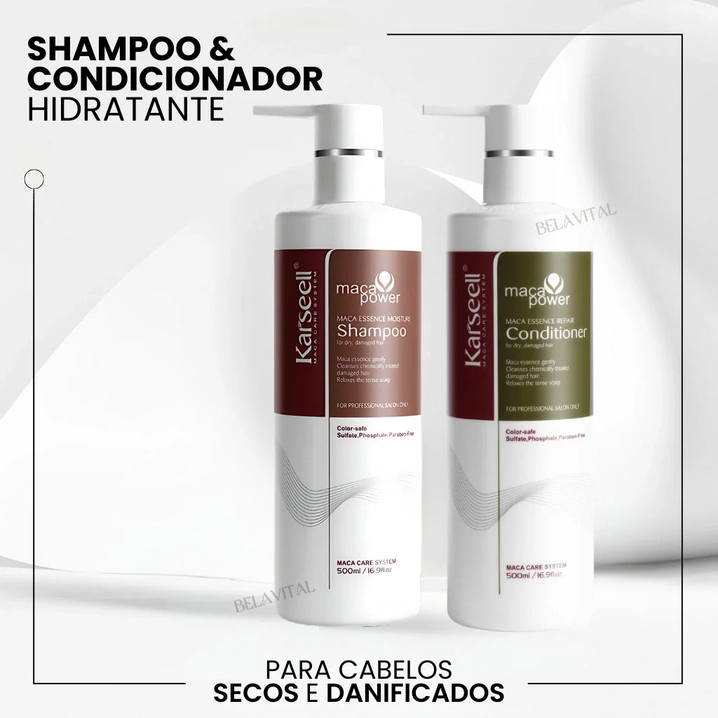 Kit Karseell Óleo de Argan Shampoo e Condicionador: Cuidado Completo