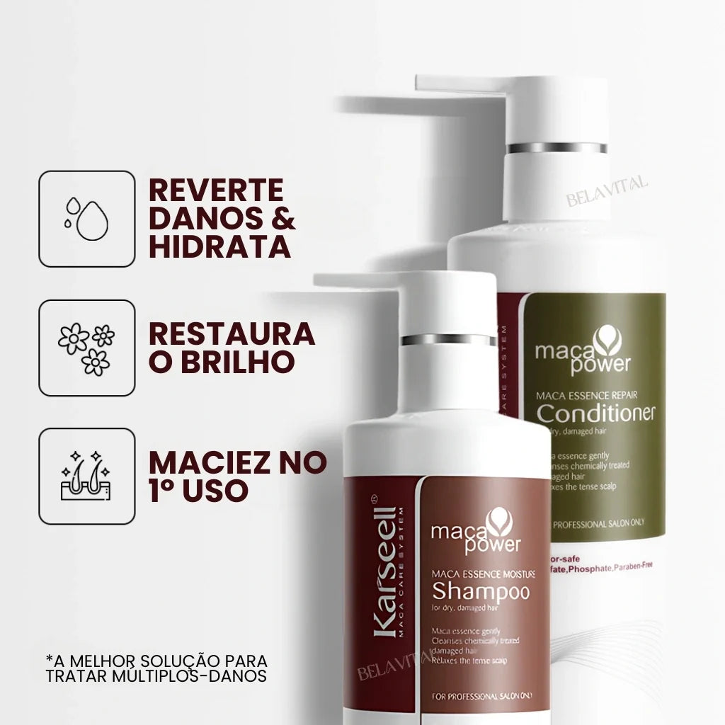 Kit Karseell Óleo de Argan Shampoo e Condicionador: Cuidado Completo