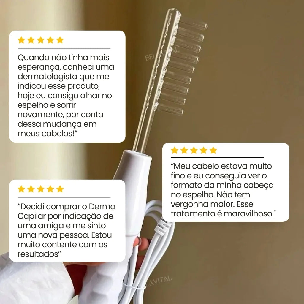 Kit Derma Capilar Alta Frequência: Tratamento Profissional em Casa