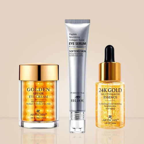 Kit Facial Anti-Idade 24K: Cuidado e Rejuvenescimento Facial Completo