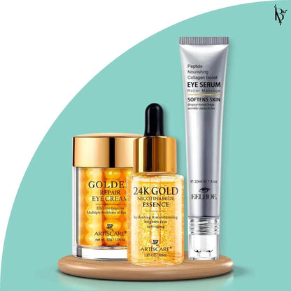 Kit Facial Anti-Idade 24K: Cuidado e Rejuvenescimento Facial Completo