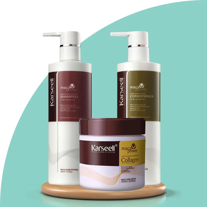 Kit Karseell: Shampoo, Condicionador e Máscara Capilar