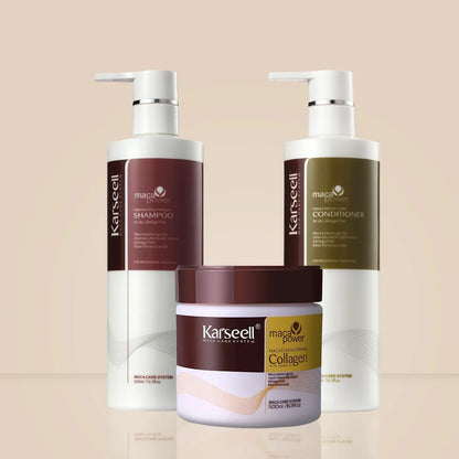 Kit Karseell: Shampoo, Condicionador e Máscara Capilar